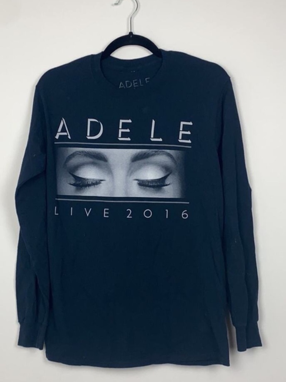Official “Adele Live 2016” World Tour Long Sleeve Concert Merch Shirt Small
